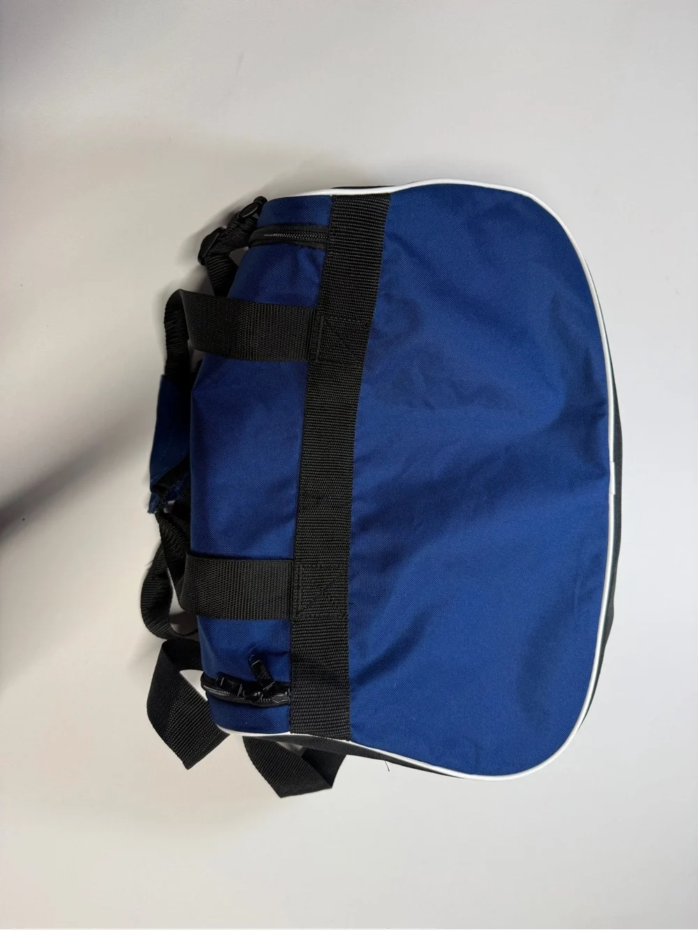 adidas Blue and Black Duffel Bag with White‎ Logo